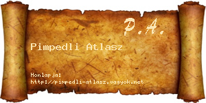 Pimpedli Atlasz névjegykártya